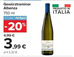 Carrefour Gewürztraminer Albenza offerta