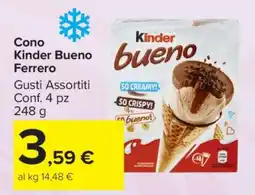 Carrefour Cono Kinder Bueno Ferrero offerta