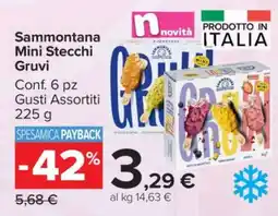 Carrefour Sammontana Mini Stecchi Gruvi offerta