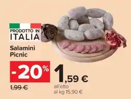Carrefour Salamini Picnic offerta
