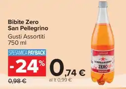 Carrefour Bibite Zero San Pellegrino offerta