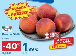 Carrefour PESCHE GIALLE offerta