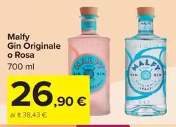 Carrefour Malfy Gin Originale o Rosa offerta