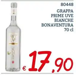Zona Grappa Prime Uve Bianche Bonaventura offerta