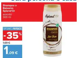 Carrefour Shampoo o Balsamo Splend’Or offerta