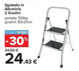 Carrefour Sgabello in Alluminio 2 Gradini offerta