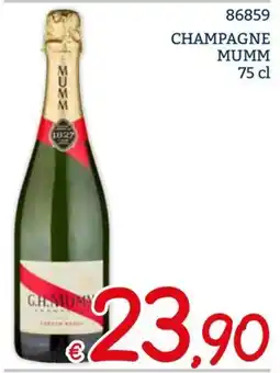 Zona CHAMPAGNE MUMM offerta