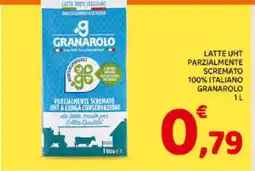 Conad LATTE UHT PARZIALMENTE SCREMATO 100% ITALIANO GRANAROLO 1 L offerta
