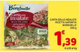 Conad CARTA DELLE INSALATE RICETTA SAPORITA BONDUELLE offerta