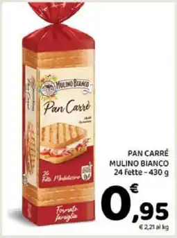 Conad Pan Carrè Mulino Bianco offerta