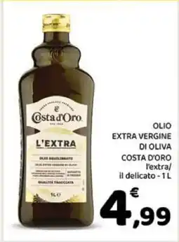Conad Olio Extra Vergine di Oliva Costa d'Oro offerta