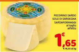 Conad PECORINO SARDO SOLE DI SARDEGNA SARDAFORMAGGI offerta