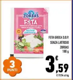 Conad FETA GRECA D.O.P. SENZA LATTOSIO ZORBAS offerta