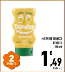Conad Maionese Squeeze Develey offerta