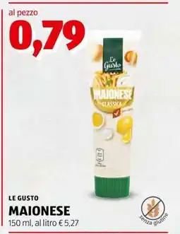 ALDI LE GUSTO MAIONESE offerta
