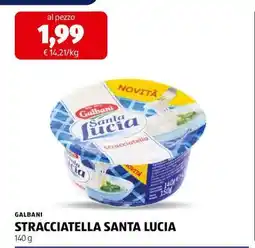 ALDI GALBANI STRACCIATELLA SANTA LUCIA offerta