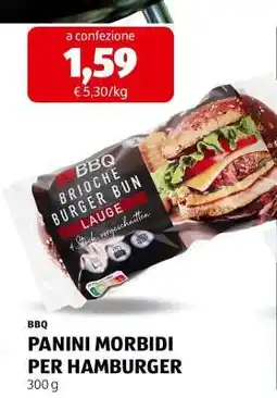 ALDI BBQ PANINI MORBIDI PER HAMBURGER offerta