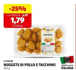 ALDI NUGGETS DI POLLO E TACCHINO offerta