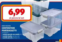 ALDI CONTENITORI PORTAOGGETTI offerta