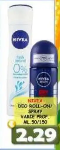 MercADone NIVEA DEO ROLL-ON/SPRAY offerta