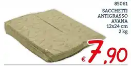 Zona SACCHETTI ANTIGRASSO AVANA offerta