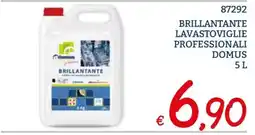 Zona Brillantante lavastoviglie professionali Domus offerta