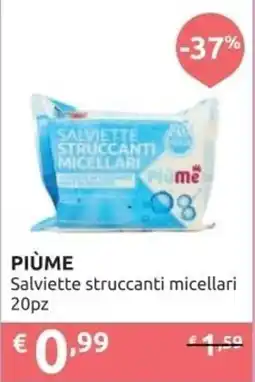 PiùMe PIÙME Salviette struccanti micellari offerta