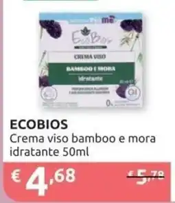 PiùMe ECOBIOS Crema viso bamboo e mora offerta