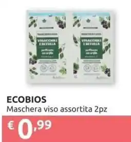 PiùMe ECOBIOS Maschera viso assortita offerta