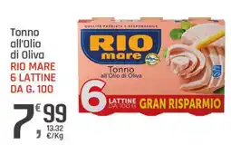 Supermercati Dok Tonno all'Olio di Oliva RIO mare offerta