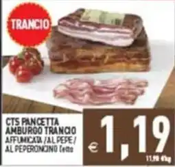 Pim Supermercati CTS PANCETTA AMBURGO TRANCIO offerta