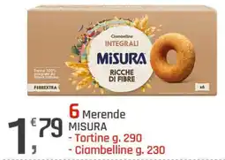 Supermercati Dok Ciambelline Integrali MISURA offerta