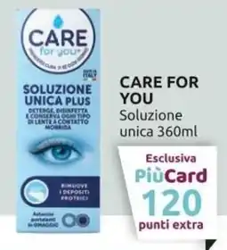 PiùMe CARE FOR YOU Soluzione unica offerta