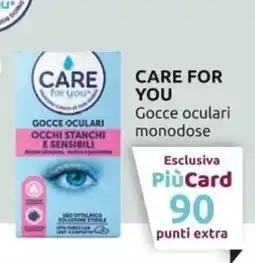PiùMe CARE for you Gocce oculari monodose offerta