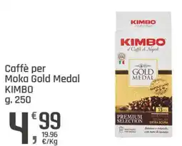 Supermercati Dok Caffè per Moka Gold Medal KIMBO offerta