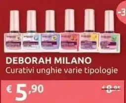 PiùMe DEBORAH MILANO Curativi unghie varie tipologie offerta