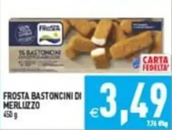 Pim Supermercati FROSTA BASTONCINI DI MERLUZZO offerta