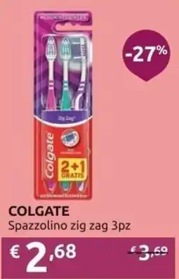 PiùMe Colgate Spazzolino zig zag offerta