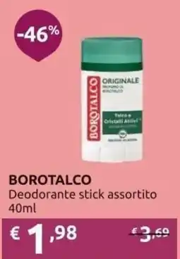 PiùMe BOROTALCO Deodorante stick assortito offerta