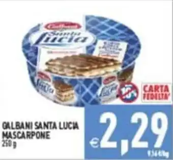 Pim Supermercati Galbani Santa Lucia Mascarpone offerta