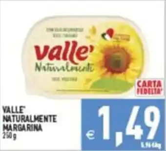 Pim Supermercati Valle' Naturalmente Margarina offerta