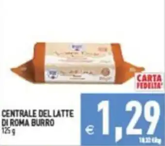 Pim Supermercati CENTRALE DEL LATTE DI ROMA BURRO offerta