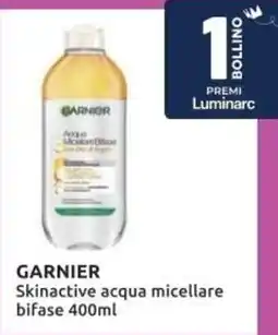 PiùMe Garnier skinactive acqua micellare bifase offerta