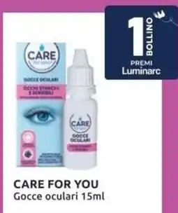 PiùMe CARE FOR YOU Gocce oculari offerta