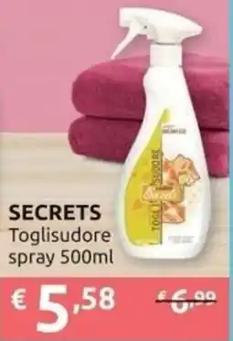 PiùMe Secrets Toglisudore offerta
