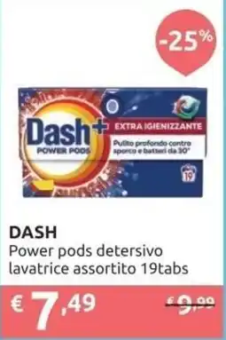 PiùMe Dash Power pods detersivo lavatrice assortito offerta