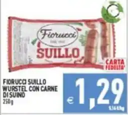 Pim Supermercati Fiorucci Suillo Wurstel con carne di suino offerta