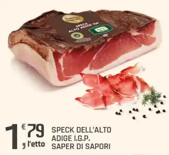 Supermercati Dok SPECK DELL'ALTO ADIGE I.G.P. SAPER DI SAPORI offerta