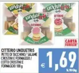 Pim Supermercati CITTERIO UNDUETRIS offerta