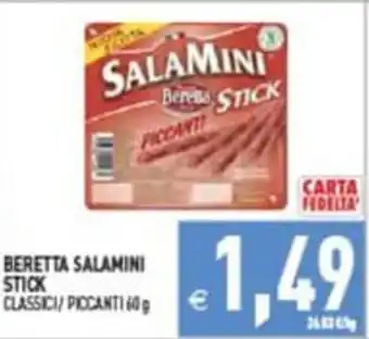 Pim Supermercati Beretta Salamini Stick offerta